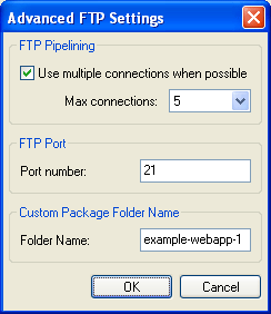 Advanced FTP Settings