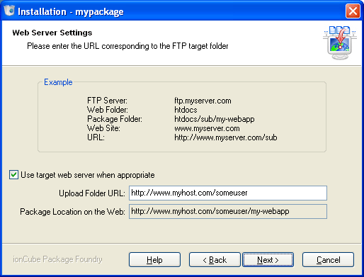 HTTP Settings Page
